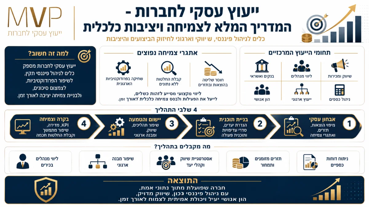 אינפוגרפיקה על ייעוץ עסקי לחברות