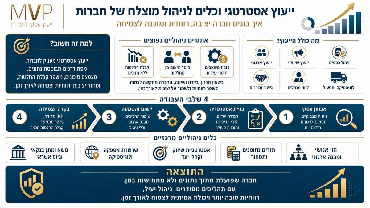 אינפוגרפיקה על ייעוץ אסטרטגי